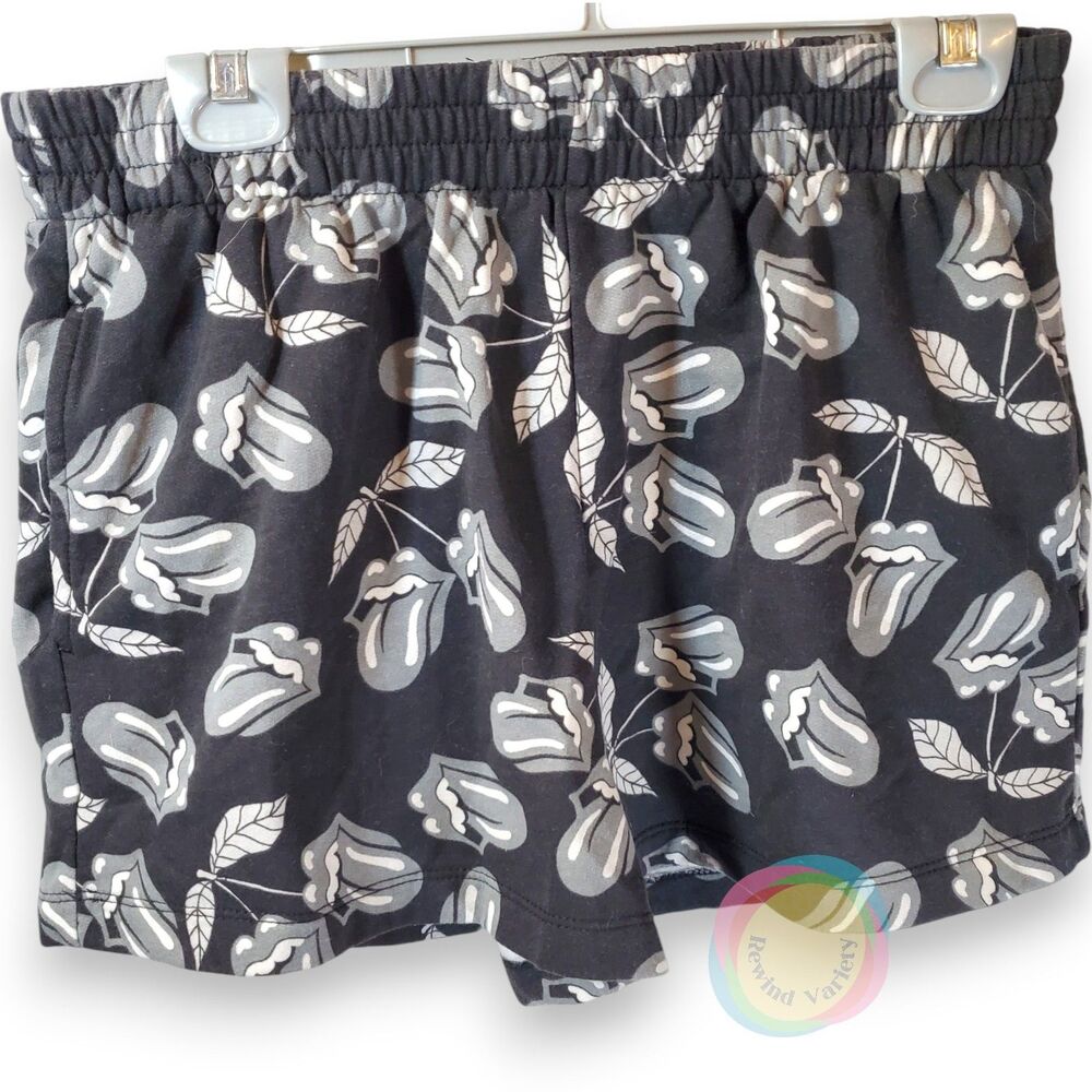 The Rolling Stones All Over Print Lounge Shorts L